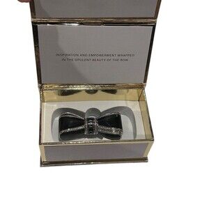House of Sillage Bow Lipstick Case, Black New Read Description